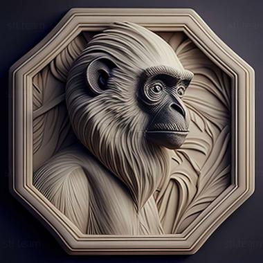 3D модель Piliocolobus parmentieri (STL)